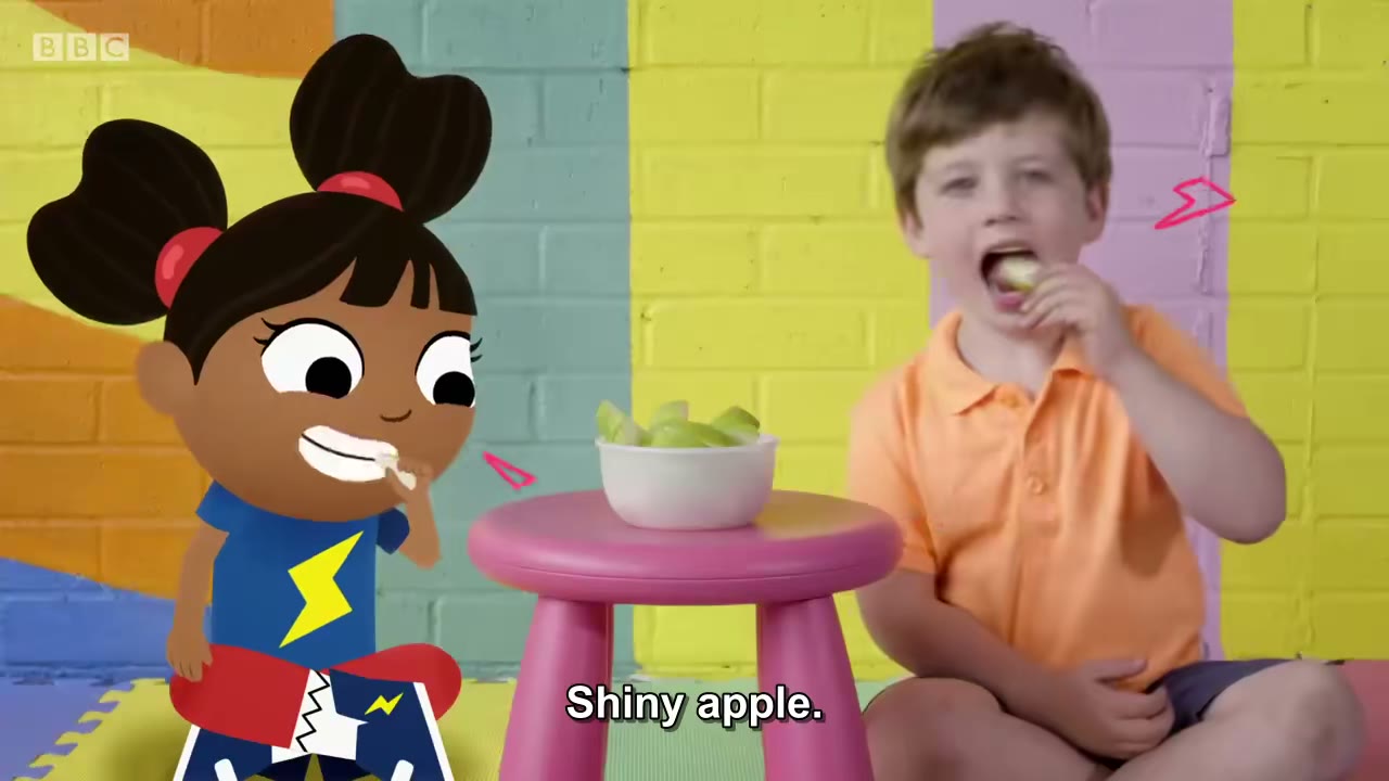 截图：CRUNCH! Crunchy apple.