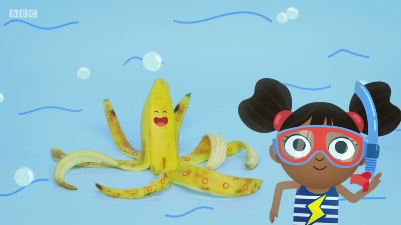 Blub, blub. Swim banana!