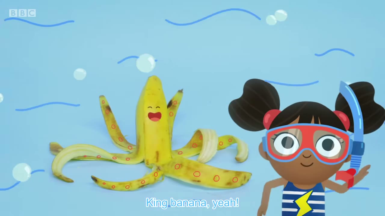 Blub, blub. Swim banana!
