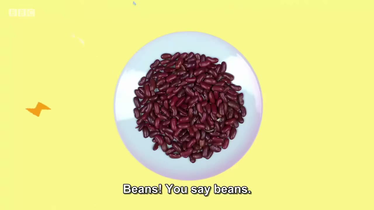 截图：Beans! You say beans.