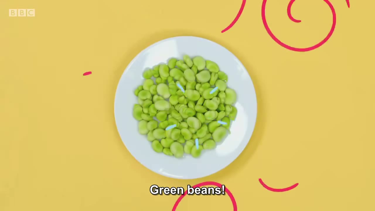 截图：Green beans!