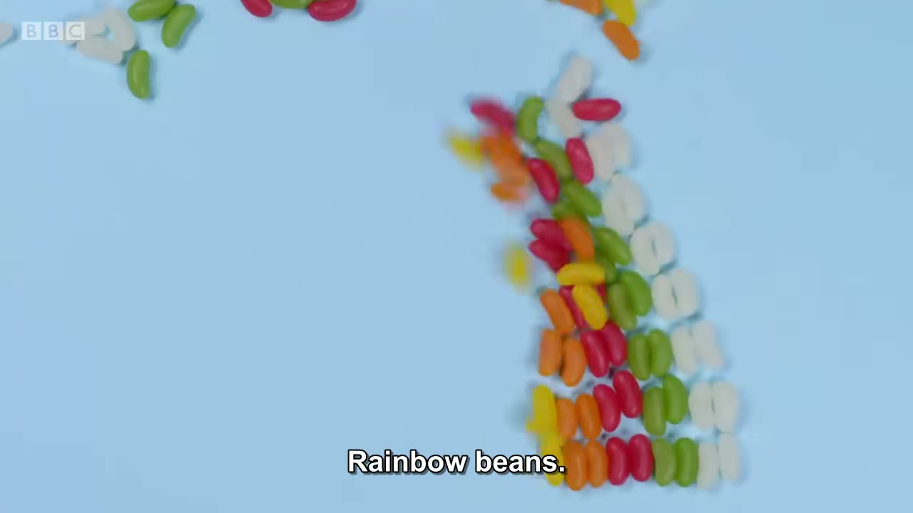 截图：Rainbow beans.