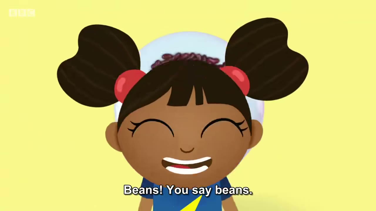 截图：Beans! You say beans.