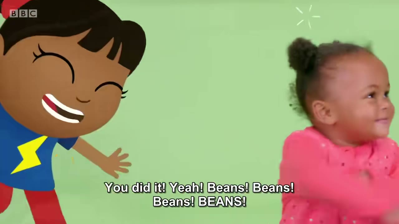 截图：- You did it! Yeah! Beans!
- B