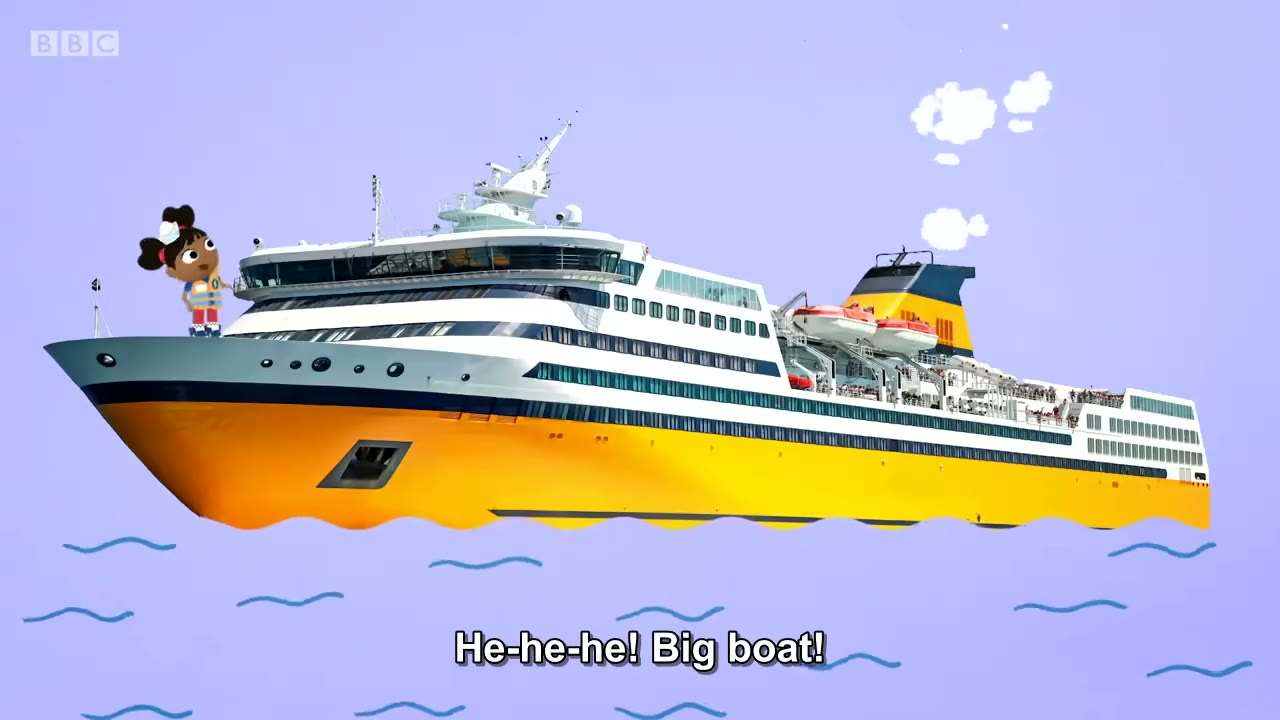 截图：He-he-he! Big boat!
