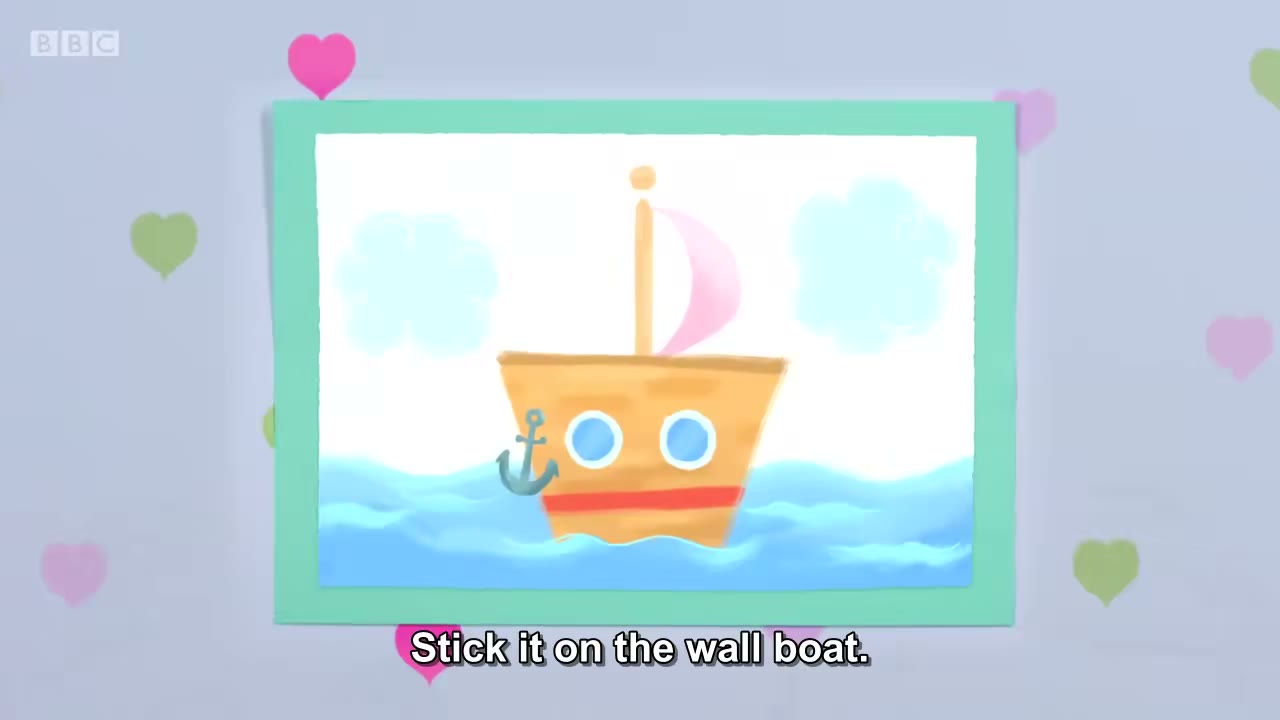 截图：Stick it on the wall boat.