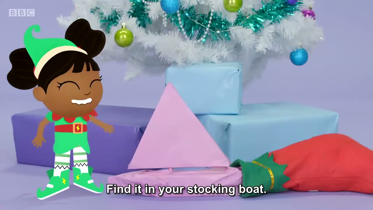 截图：Find it in your stocking boat.