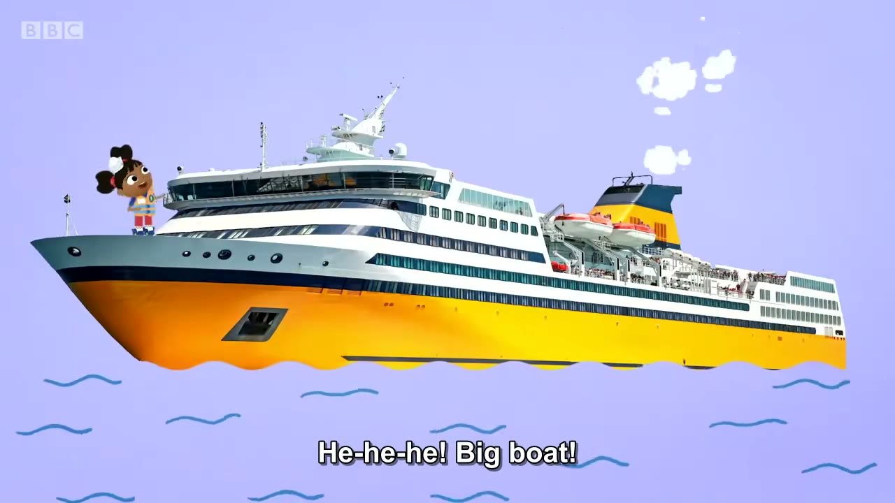 截图：He-he-he! Big boat!