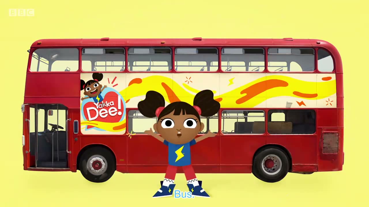 截图：Red bus!