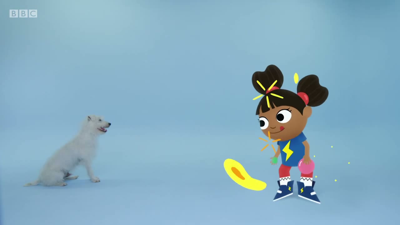 Yay! Catching dog.