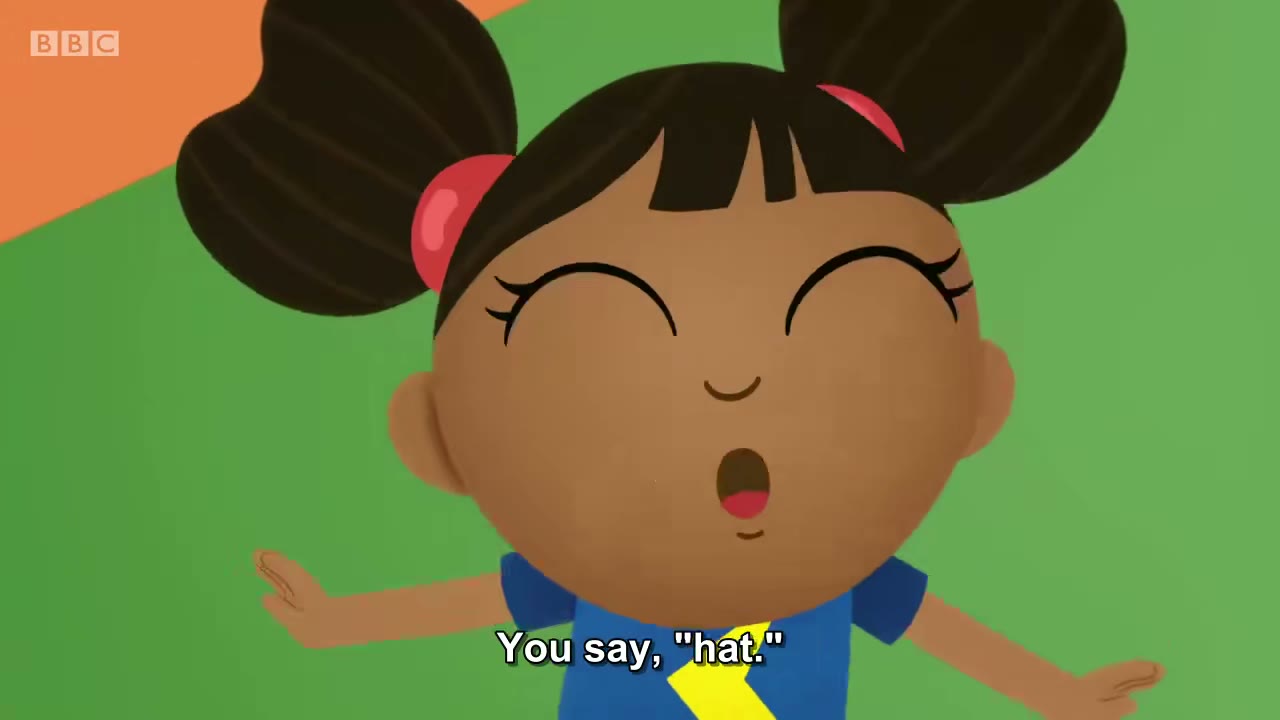 截图：You say, "hat."