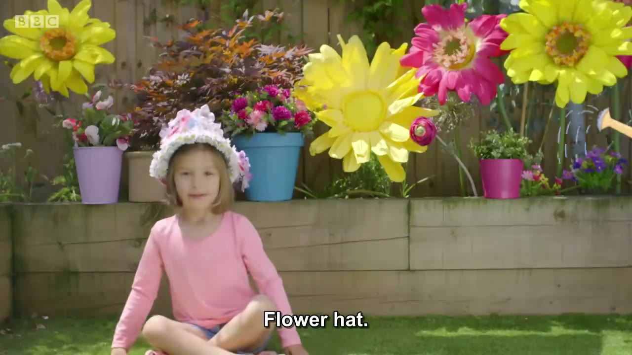 截图：Flower hat.