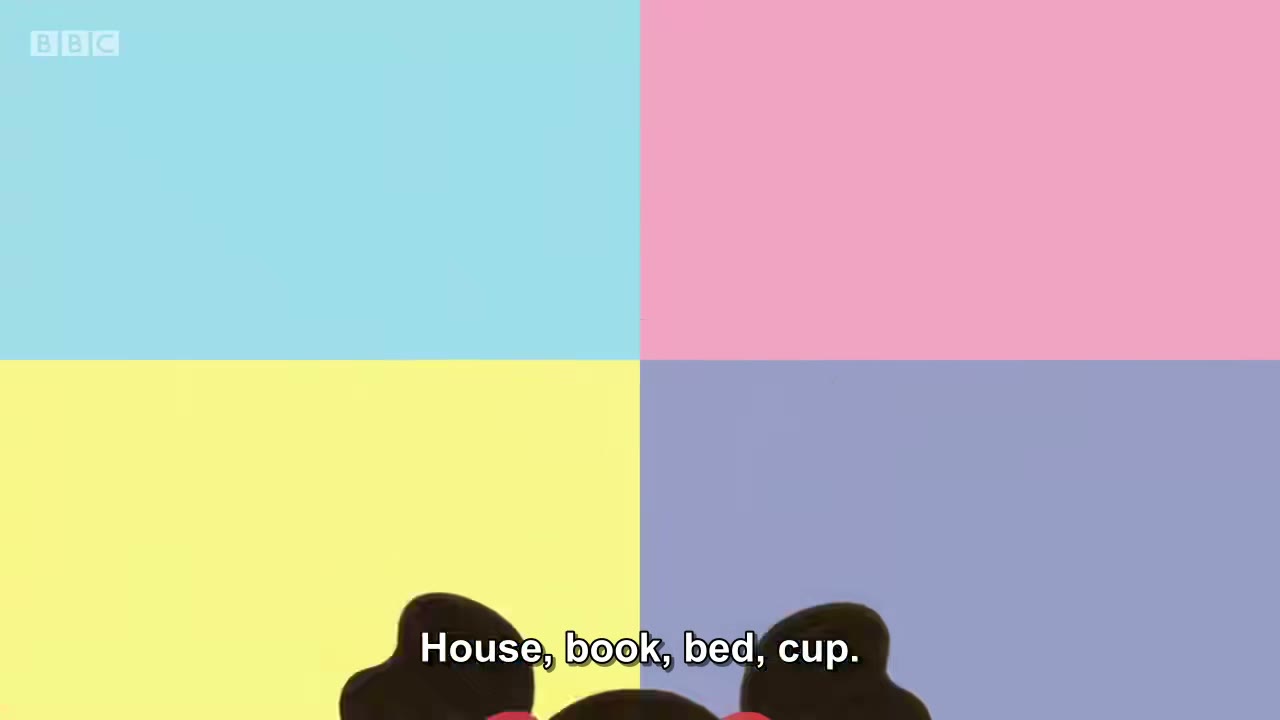截图：House, book, bed, cup.