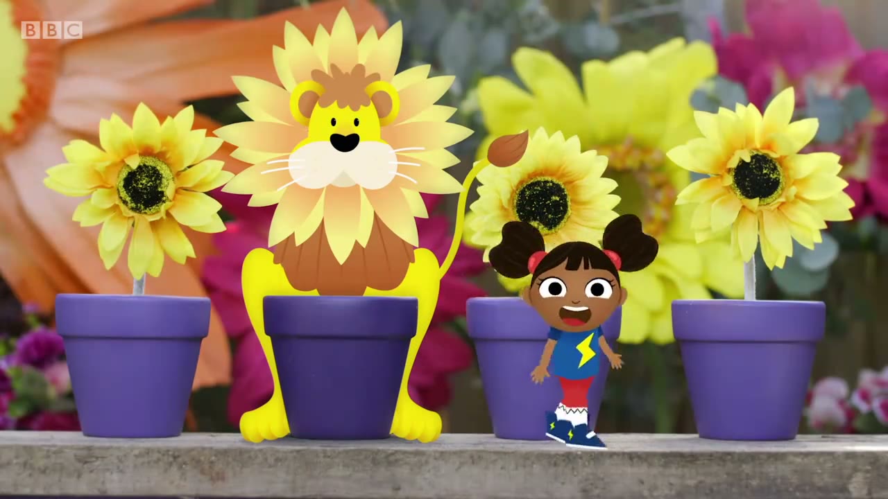 截图：Hide and seeky lion.