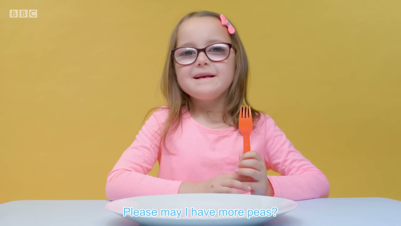 截图：Please may I have more peas?