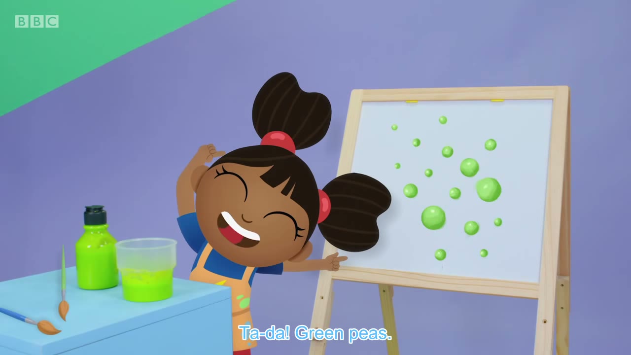 截图：Ta-da! Green peas.