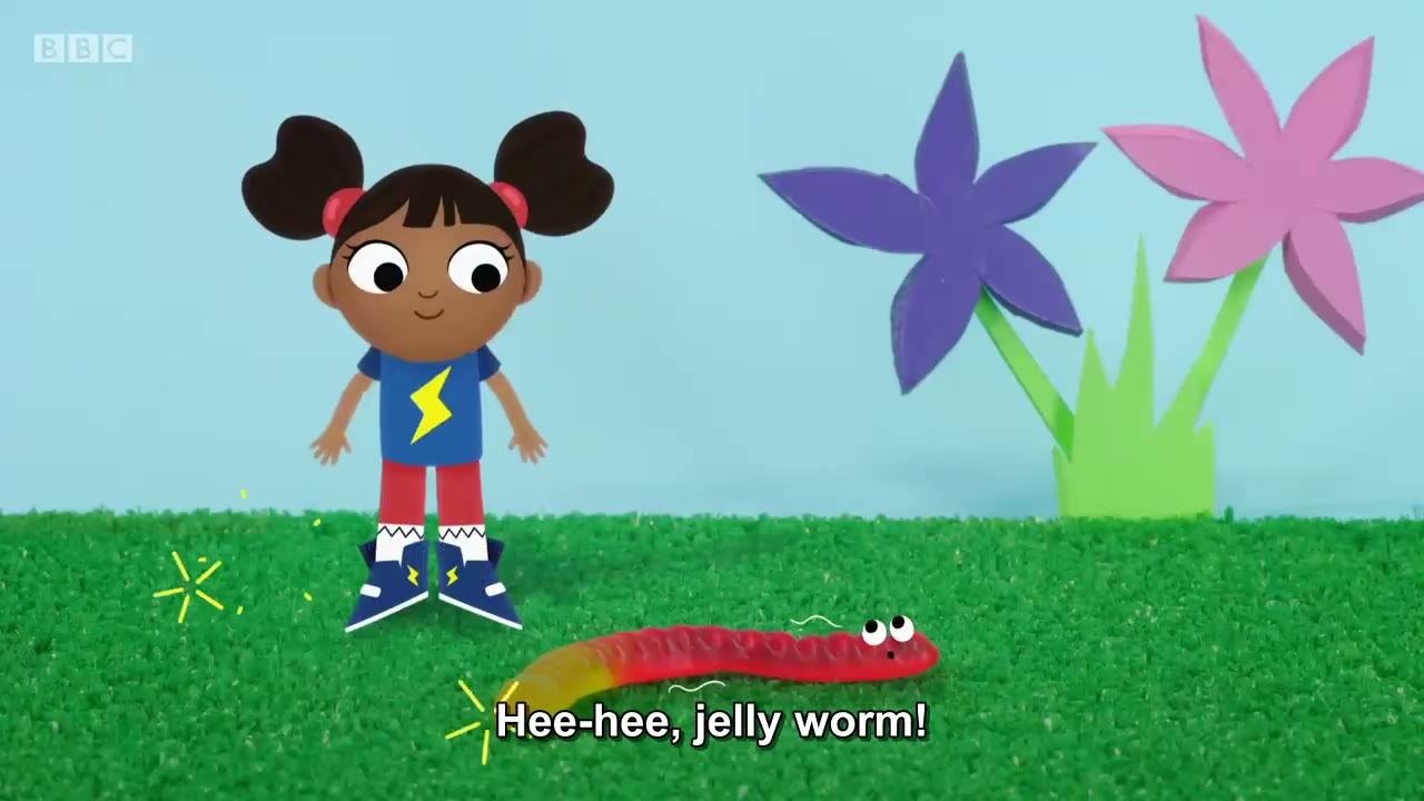 截图：Hee-hee, jelly worm!