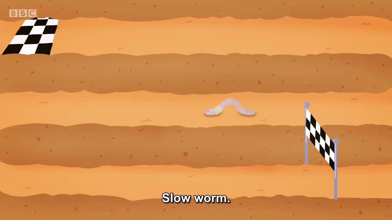 截图：Slow worm.