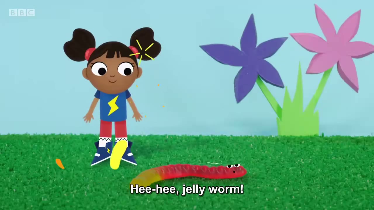 截图：Hee-hee, jelly worm!