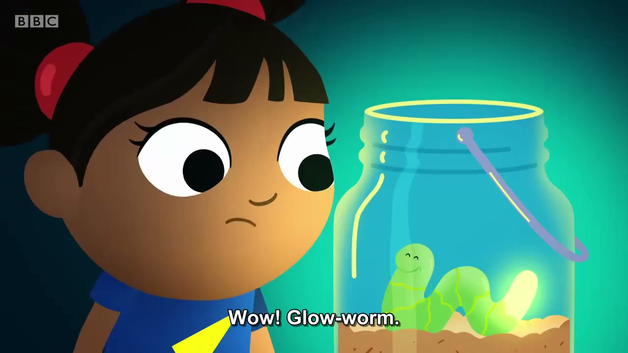 截图：Wow! Glow-worm.